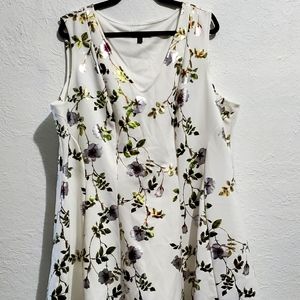 Lane Bryant White Pullover Dress